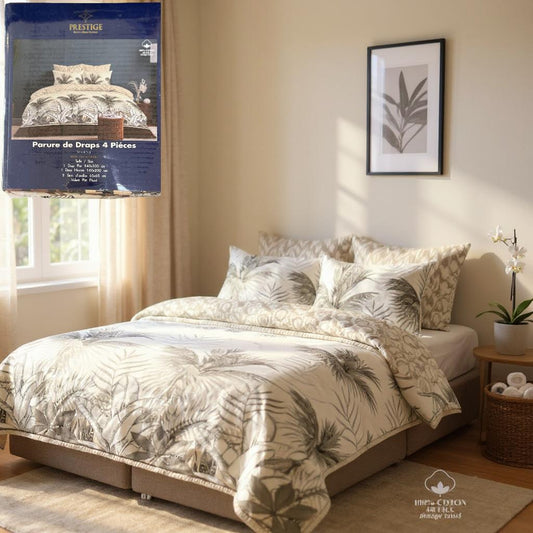Parure de couette 3 pièces 100% coton