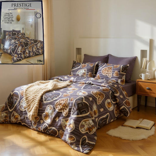 Parure de drap 4 pièces confort et douceur - Préstige -