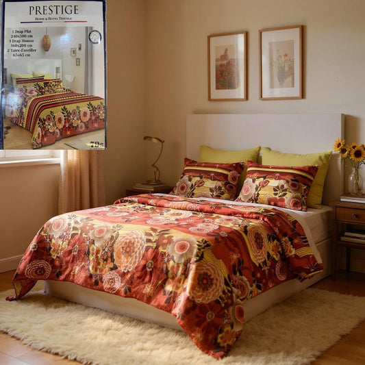 Parure de drap 4 pièces confort et douceur - Préstige -