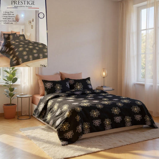 Parure de drap 4 pièces confort et douceur - Préstige -