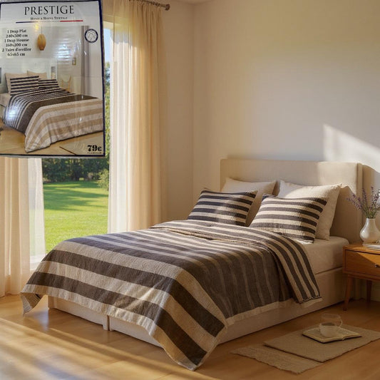 Parure de drap 4 pièces confort et douceur - Préstige -