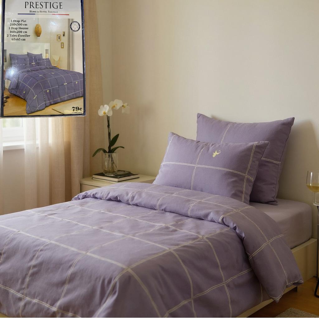 Parure de drap 4 pièces confort et douceur - Préstige -