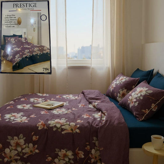 Parure de drap 4 pièces confort et douceur - Préstige -