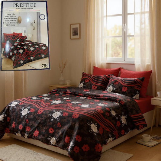 Parure de drap 4 pièces confort et douceur - Préstige -
